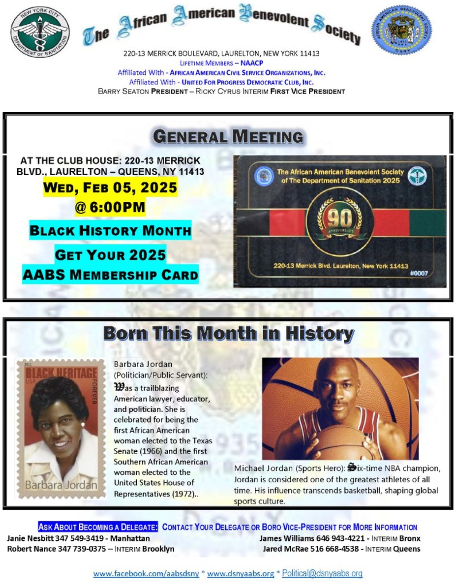 January 2025 flyer